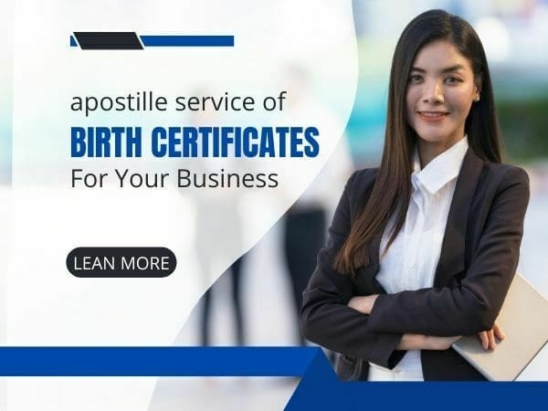 birth certificate apostille