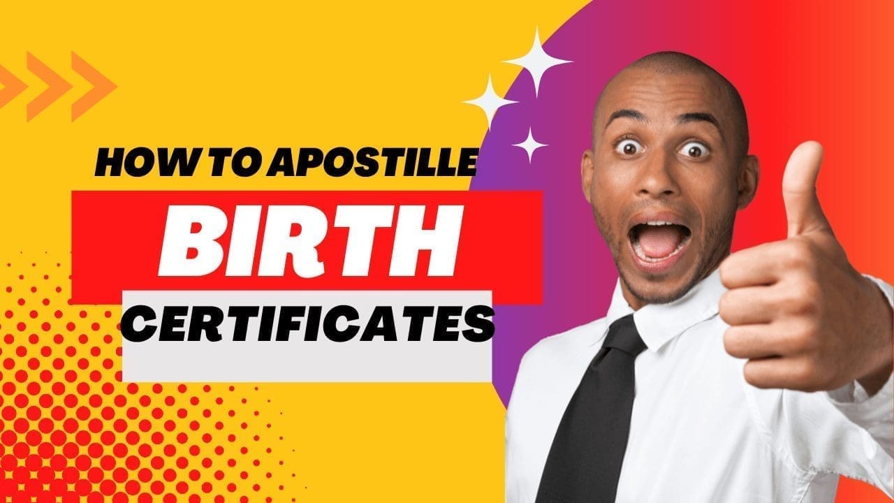 Apostille My Birth certificate